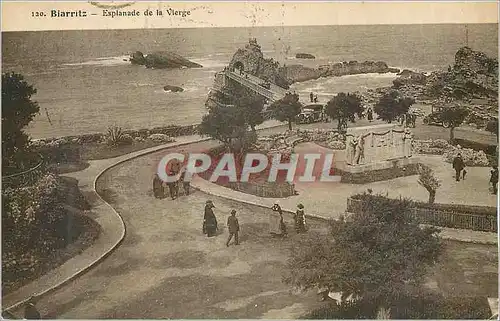 Cartes postales Biarritz Esplanade de la Vierge