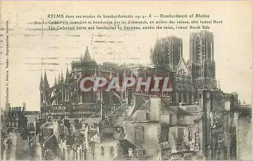 Cartes postales Reims dans ses Annees de Bombardements 1914 1918 Militaria