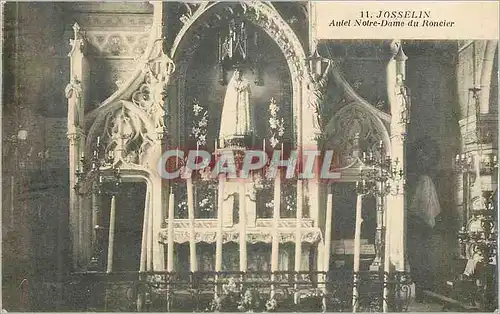 Cartes postales Josselin Autel Notre Dame du Roncier