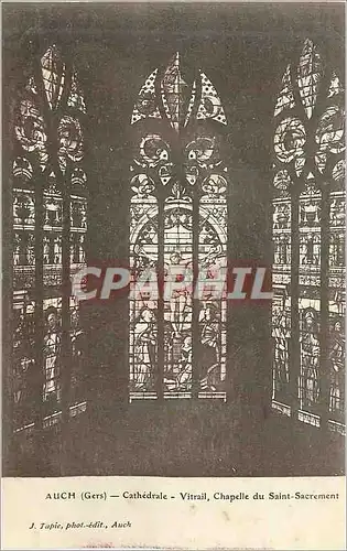 Cartes postales Auch (Gers) Cathedrale Vitrail Chapelle du Saint Sacrement