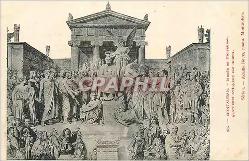 Cartes postales Montauban Musee de Montauban Apotheose d'Homere par Ingres