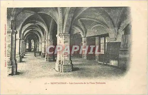 Cartes postales Montauban Les Couverts de la Place Nationale