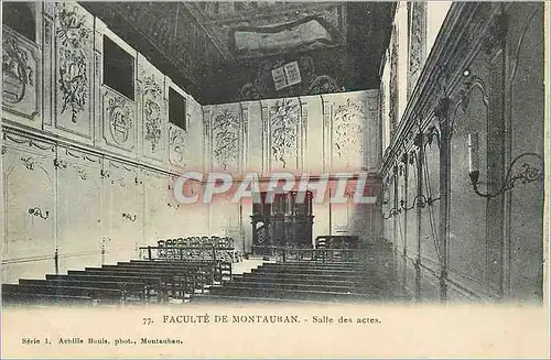 Cartes postales Faculte de Montauban Salle des Actes