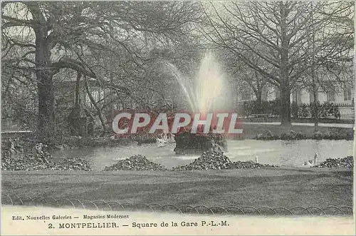 Cartes postales Montpellier Square de la Gare PLM