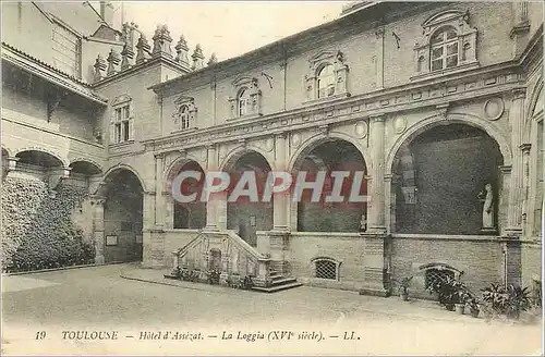 Cartes postales Toulouse Hotel d'Assezat La Loggia (XVIe Siecle)
