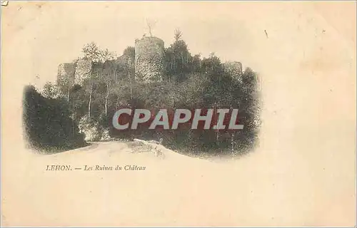 Cartes postales Lehon Les Ruines du Ch�teau (carte 1900)