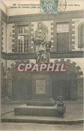 Cartes postales Clermont Ferrand Statue de Domat (1625) Enfant