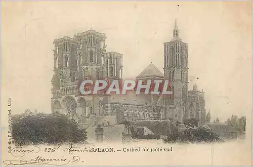 Cartes postales Laon Cathedrale (Cote Sud) (carte 1900)