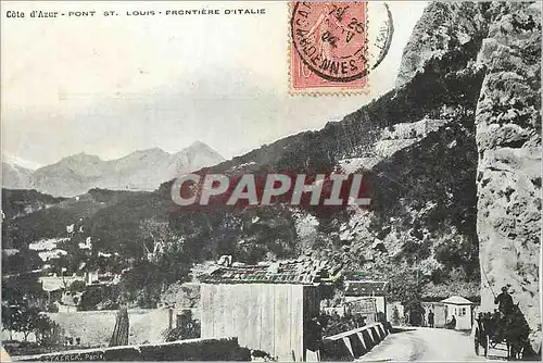 Cartes postales Pont Saint Louis Cote d'Azur Frontiere d'Italie