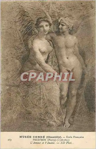 Ansichtskarte AK Musee Conde (Chantilly) Ecole Francaise L'Amour et l'Amitie