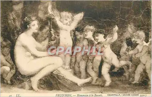 Cartes postales Musee Conde (Chantilly) Prud'hon Hommage a la Beaute