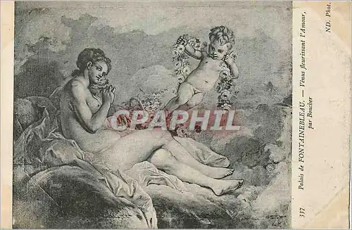 Ansichtskarte AK Palais de Fontainebleau Venus Fleurissant l'Amour par Boucher