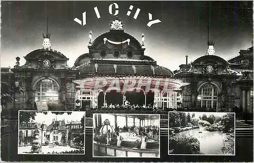 Cartes postales moderne Vichy (Allier) Casino vu la Nuit Pavillon Sergne Source Chomel