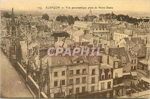 Ansichtskarte AK Alencon Vue Panoramique prise de Notre Dame