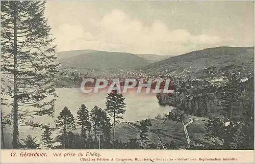 Cartes postales Gerardmer Vue prise du Pheny