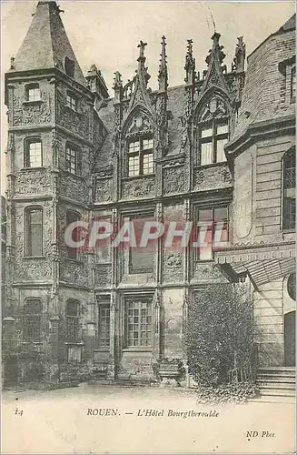 Cartes postales Rouen L'Hotel Bourgtheroulde