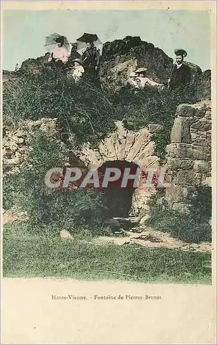 Ansichtskarte AK Haute Vienne Fontaine de Pierres Brunes (animee)