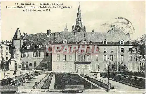 Cartes postales Grenoble L'Hotel de Ville Ancien Hotel duConnetable de Lesdiguieres