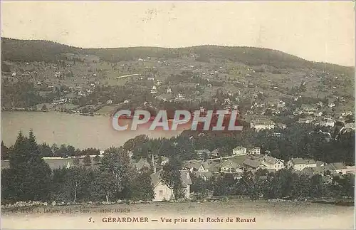 Ansichtskarte AK Gerardmer Vue prise de la Roche du Renard