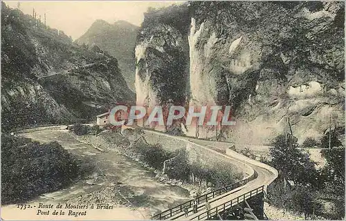 Cartes postales Routes de Moutiers a Brides Pont de la Rageat