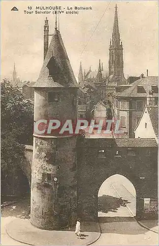 Cartes postales Mulhouse Le Bollwerk Tour Salvator (XIVe Siecle)