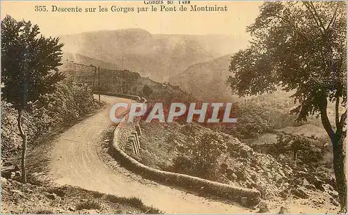 Ansichtskarte AK Gorges du Tarn Descente sur les Gorges par le Pont de montmirat