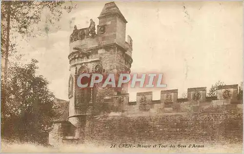 Ansichtskarte AK Caen Manoir et Tour des Gens d'Armes