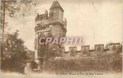 Cartes postales Caen Manoir et Tour des Gens d'Armes