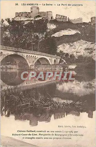 Cartes postales Les Andelys La Seine Le Port de Louvriers