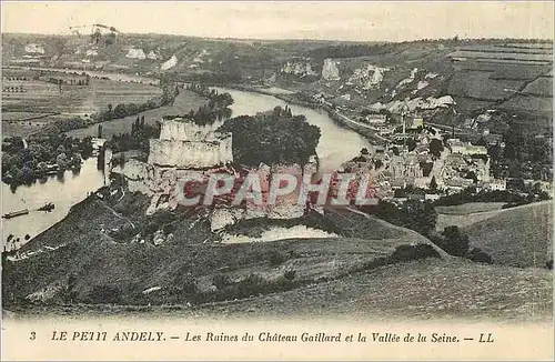 Cartes postales Le Petit Andely Les Ruines du Chateau Gaillard et la Vallee de la Seine