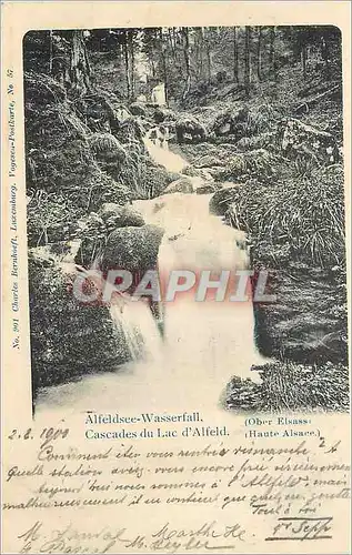 Cartes postales Cascades du Lac d'Alfeld (Haute Alsace) (carte 1900)