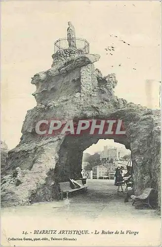 Cartes postales Biarritz Artistique Le Rocher de la Vierge