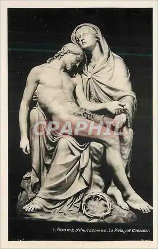 Moderne Karte Abbaye d'Hautecombe La Pieta par Cacciatori