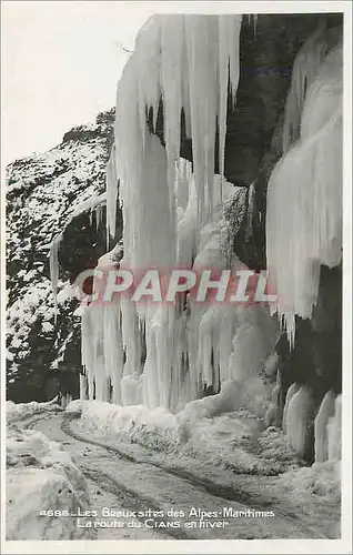 Cartes postales moderne La Route du Cians en Hiver Les Beaux Sites des alpes Maritimes