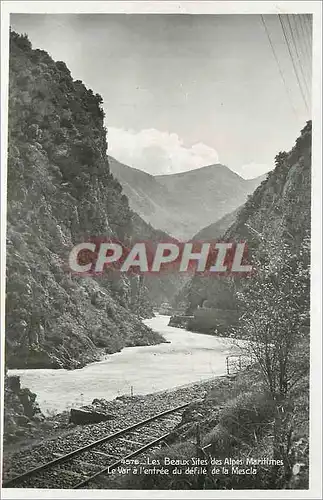 Cartes postales moderne Le Var a l'Entree du Defile de la Mescala Les Beaux Sites des alpes Maritimes