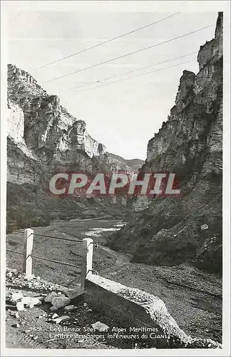 Cartes postales moderne L'Entree des Gorges Inferieures du Cians  Le Var a l'entree du defile de la Mescala