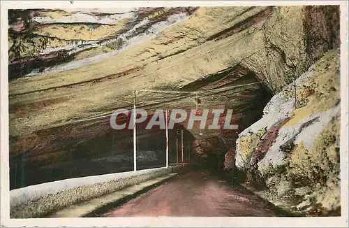 Moderne Karte Le Mans d'Azil (Ariege) La Route a l'Interieur de la Grotte