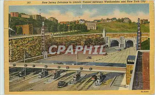 Ansichtskarte AK New Jersey Entrance to Lincoln Tunnel Between Weehawken and New York City