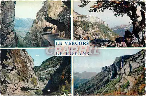 Moderne Karte Le Vercors et le Royans