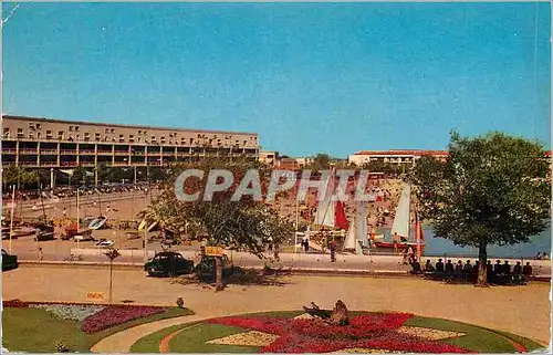 Moderne Karte Royan La Plage Massif de Fleurs des Jardins du Casino