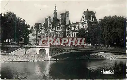Cartes postales moderne Paris L'Hotel de Ville et le Pont d'Arcole