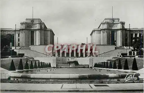 Moderne Karte Paris Palais de Chaillot