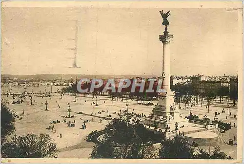 Cartes postales Bordeaux (Gironde) La Douce France Place Quinconces et Monument des Girondins