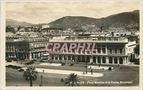 Moderne Karte Nice Place Massena et le Casino Municipal