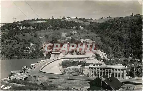 Moderne Karte Genissiat (Ain) Centrale Leon Perrier Batiment Administratif et la Haute Savoie