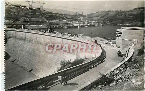 Cartes postales moderne Genissiat (Ain) Route et vue d'Ensemble du Barrage