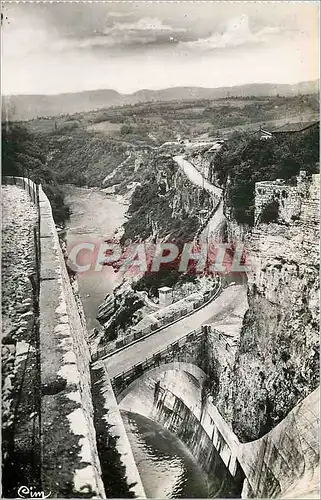 Cartes postales moderne Barrage de Genissiat (Ain) Route principale Conduisant a l'Usine