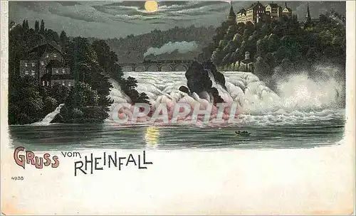 Cartes postales Suisse Gruss Vom Rheinfall