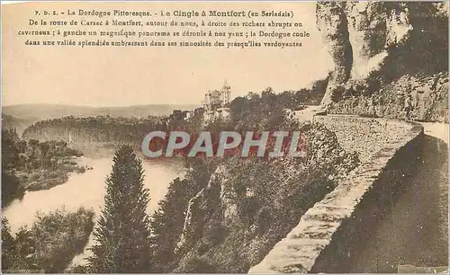 Ansichtskarte AK Le Cingle a Monfort (en Salvadais) La Dordogne Pittoresque Route de Monfort
