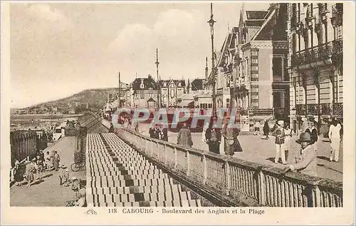 Cartes postales Cabourg Boulerard des Anglais et la Plage